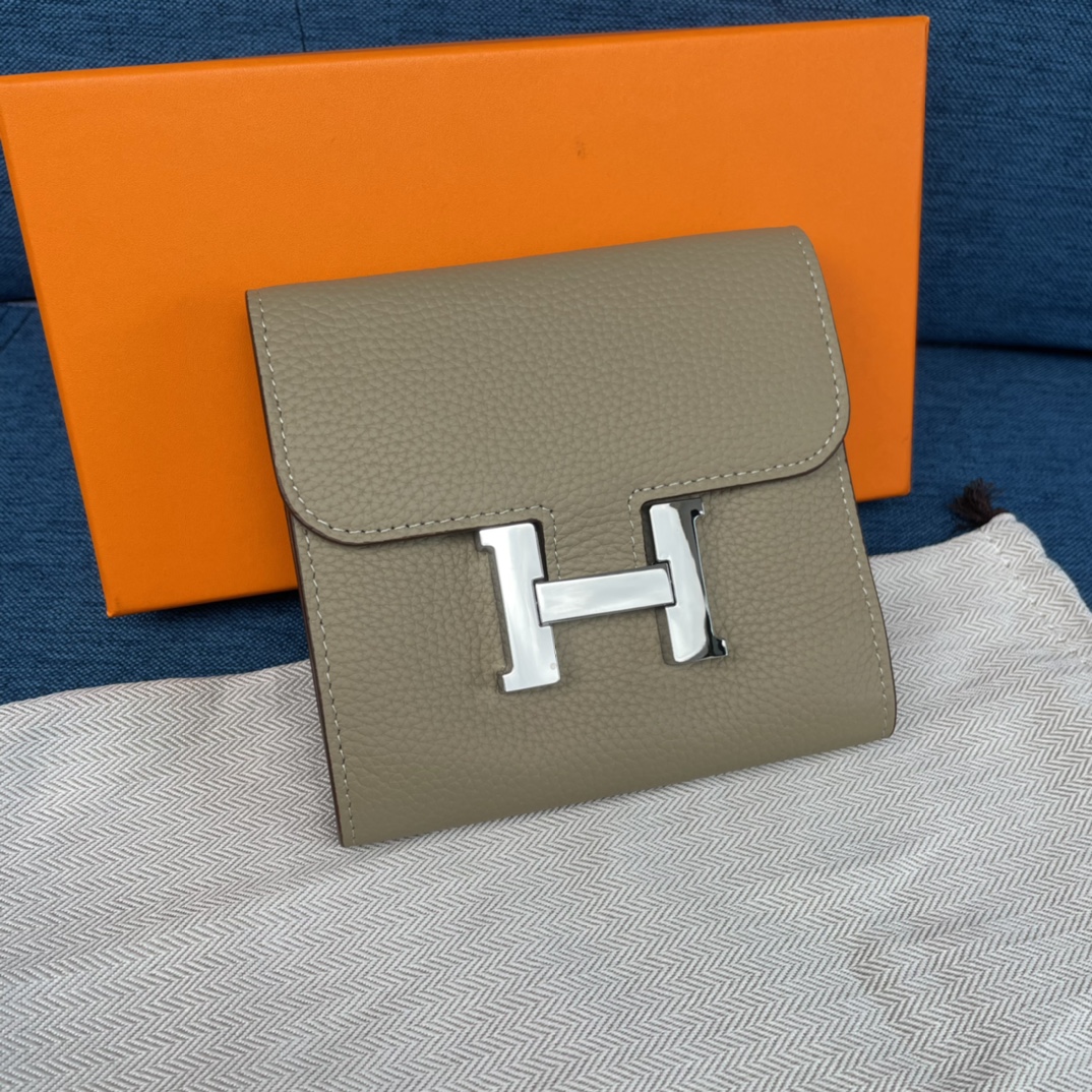 H**mes constance togo leather-13*11.8cm