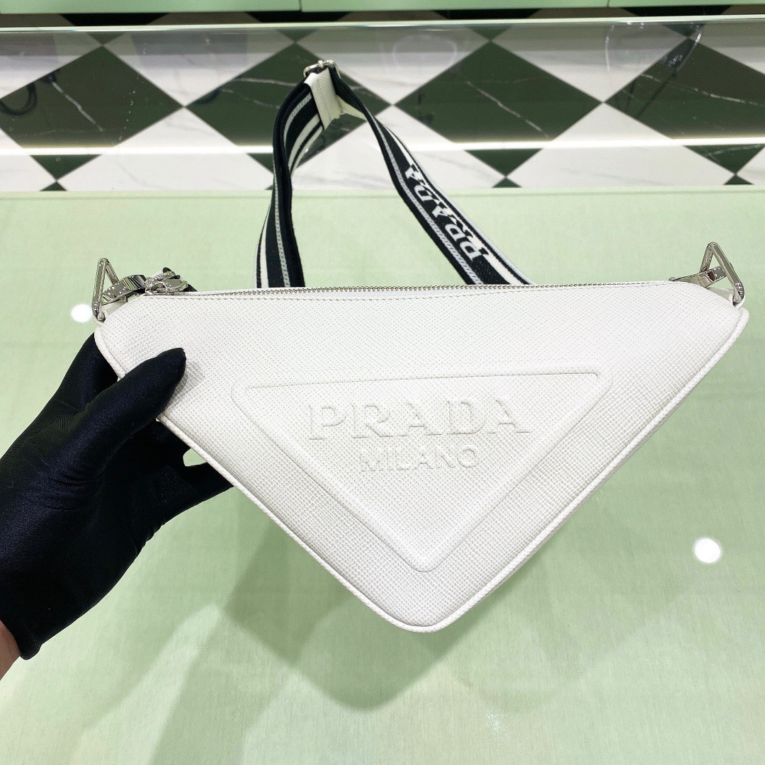 Pra*a triangle handbags 2vh155-28*18*11cm