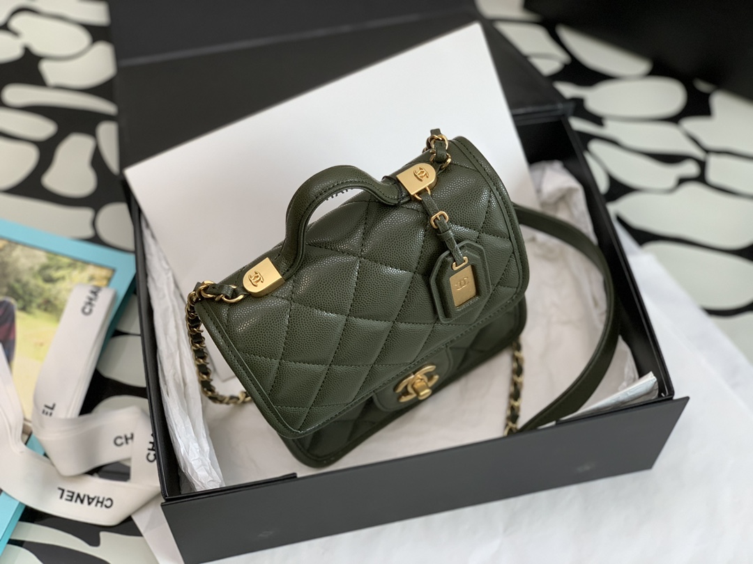 Ch@nel Flap Bag-17*20.5*6CM