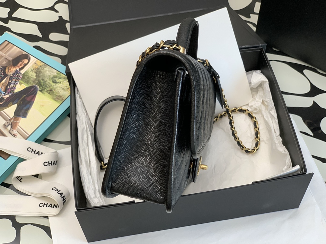 Ch@nel Flap Bag-25*21*7CM