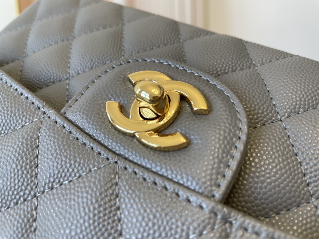 Ch@nel Flap Bag-Caviar-23CM