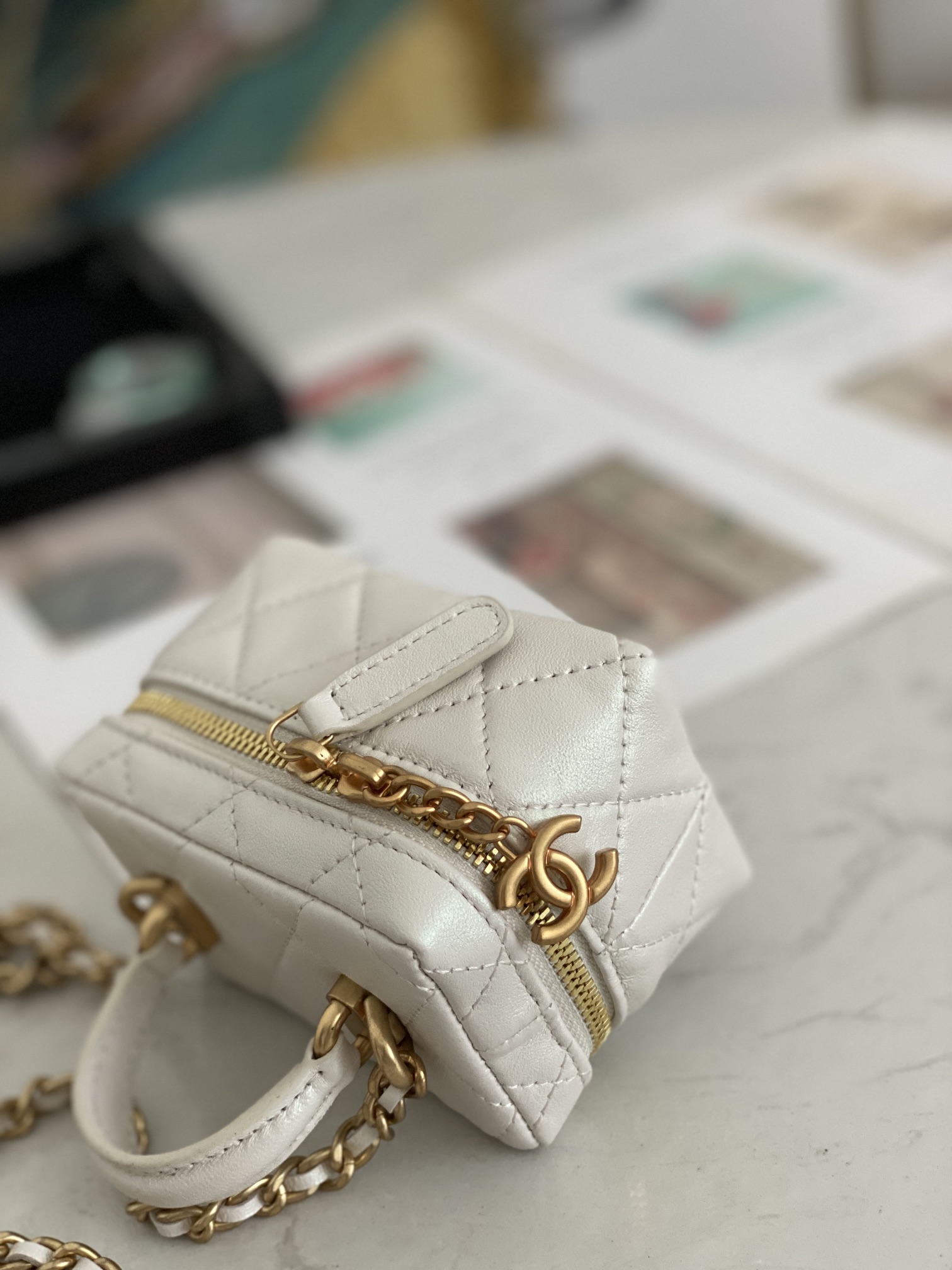 Ch@nel Vanity Bag-11.5x12x7CM