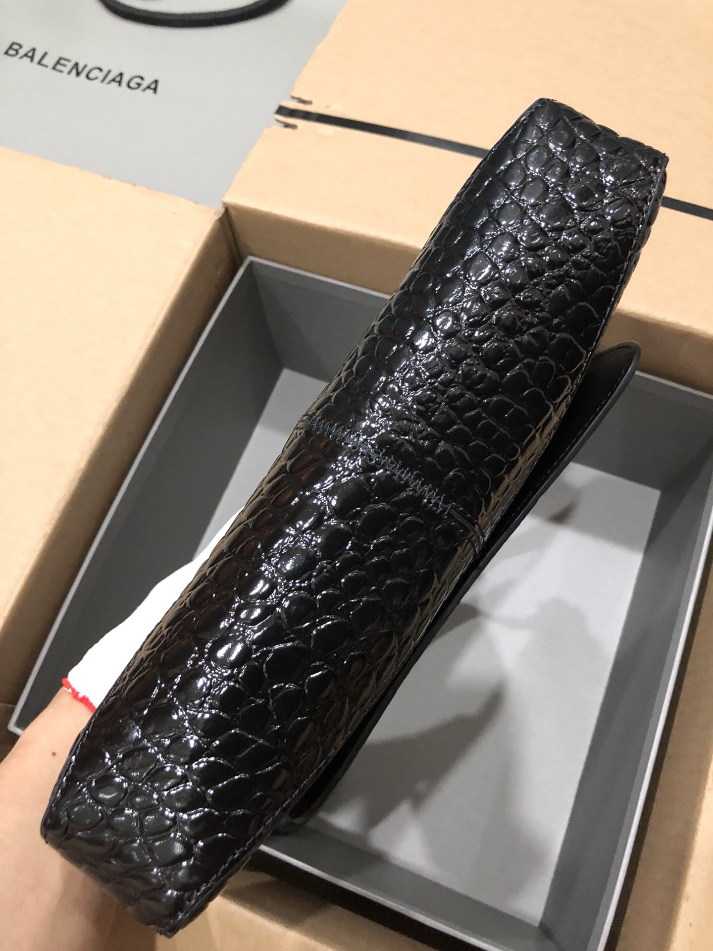 Balenciag XX Flap Bag Crocodile Embossed-27*4.8*15.5CM