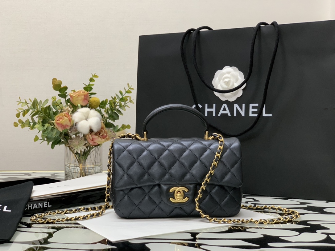 Ch@nel Flap Bag-20*13*9CM