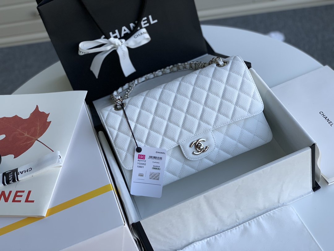 Ch@nel Flap Bag-Caviar Leather-25CM