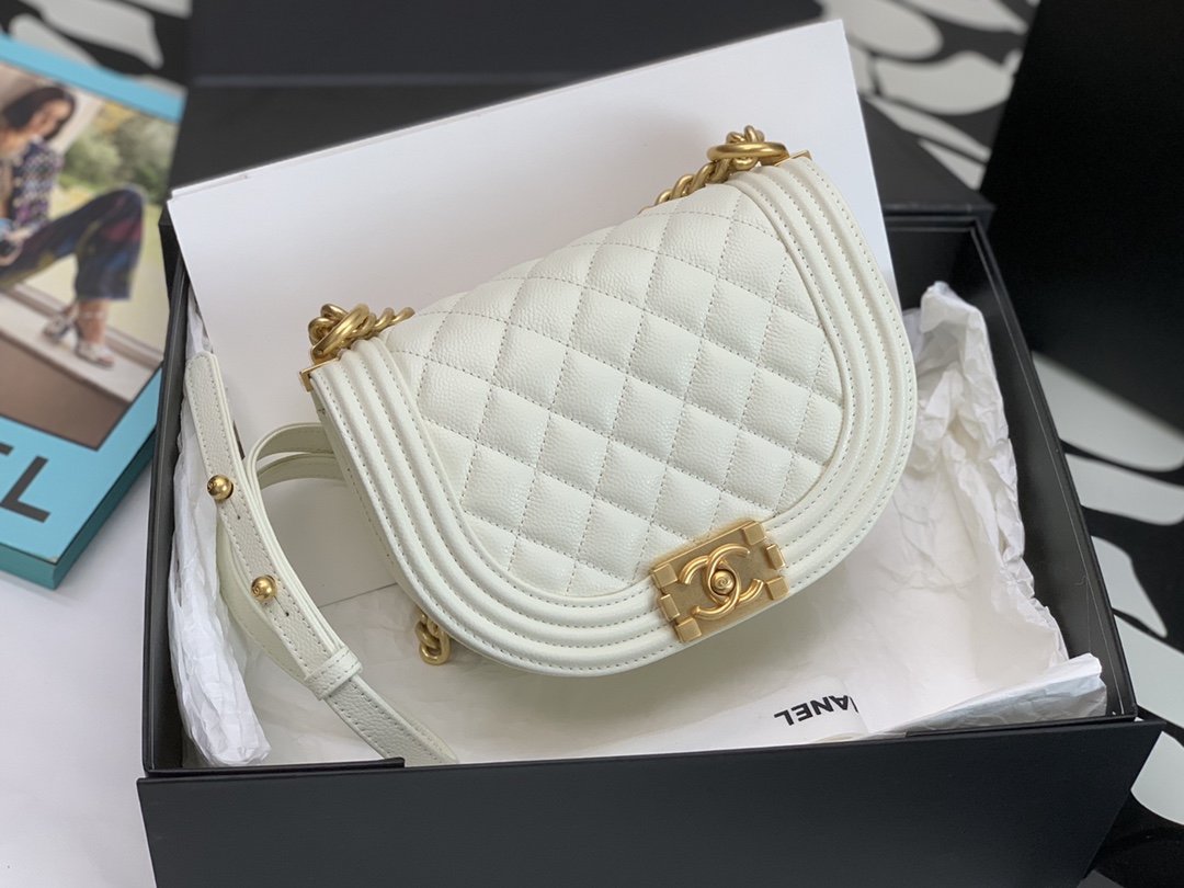 Ch@nel Boy Bag-18*12.5*6CM