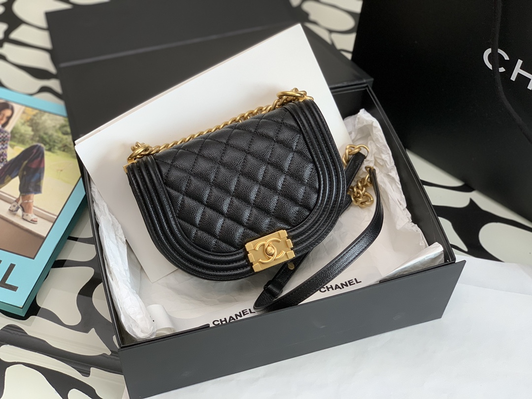 Ch@nel Boy Bag-18*12.5*6CM