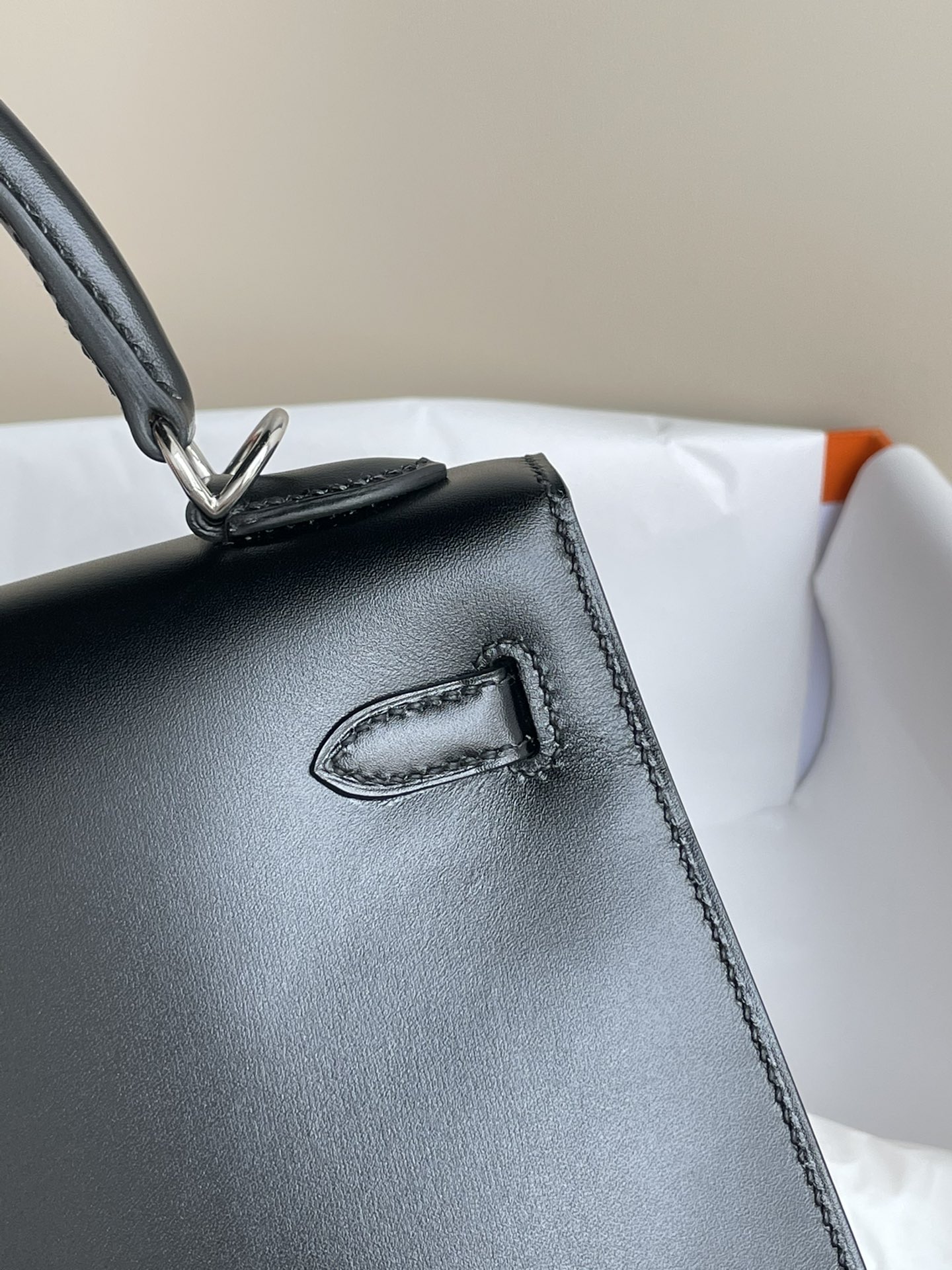 H**mes kelly 25cm-box leather
