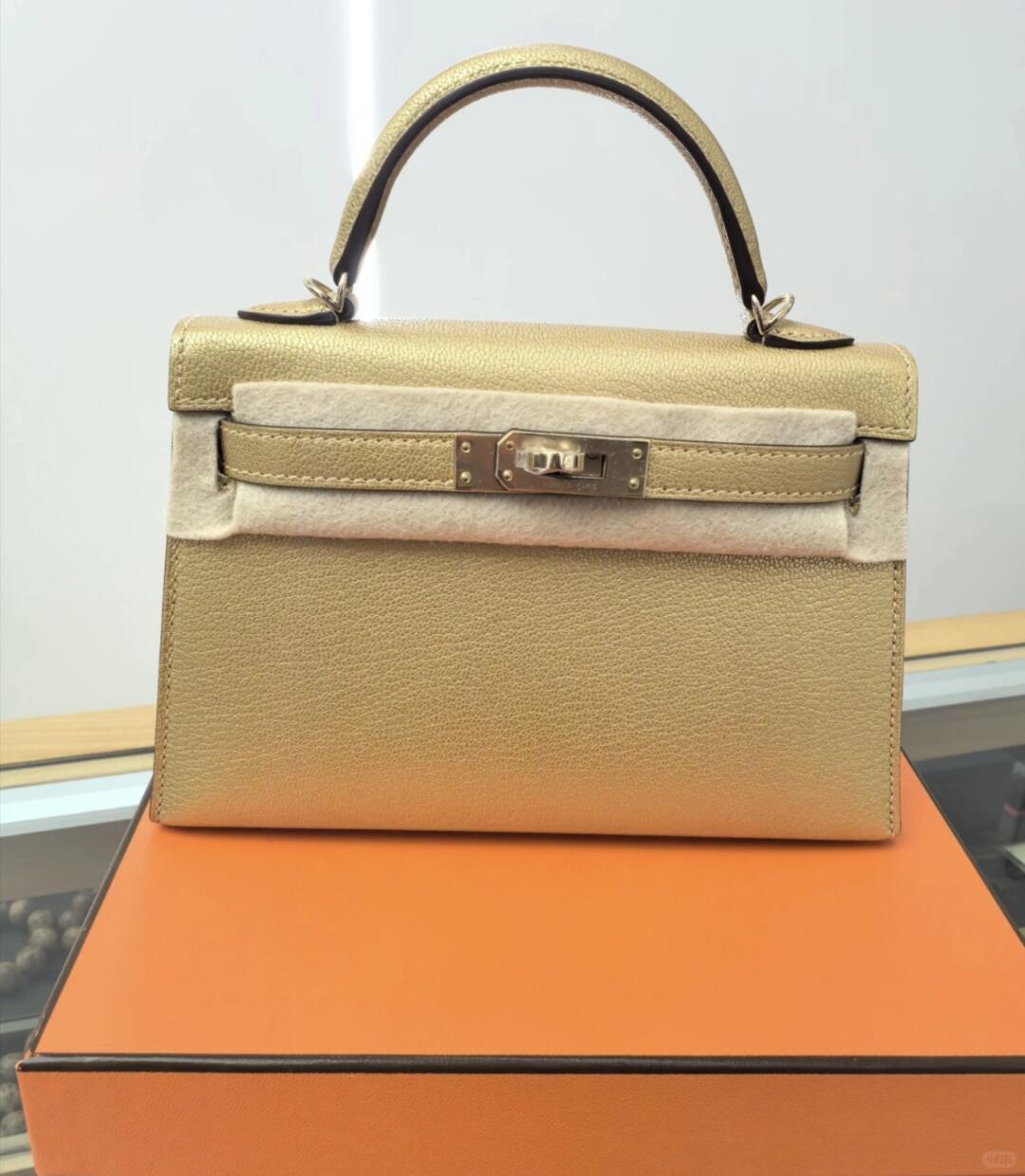 H**me5 Mini Kelly Chèvre 19