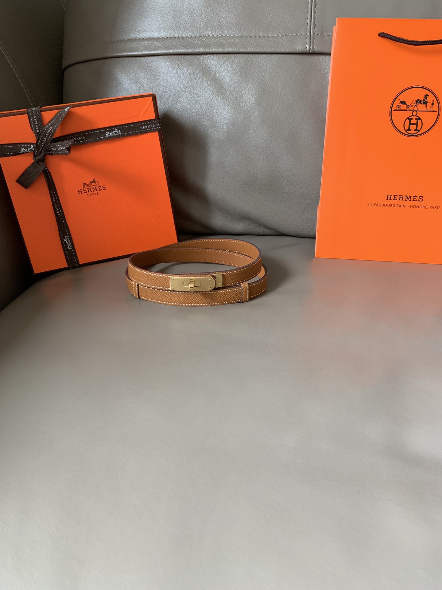 H**mes belt-1.8cm
