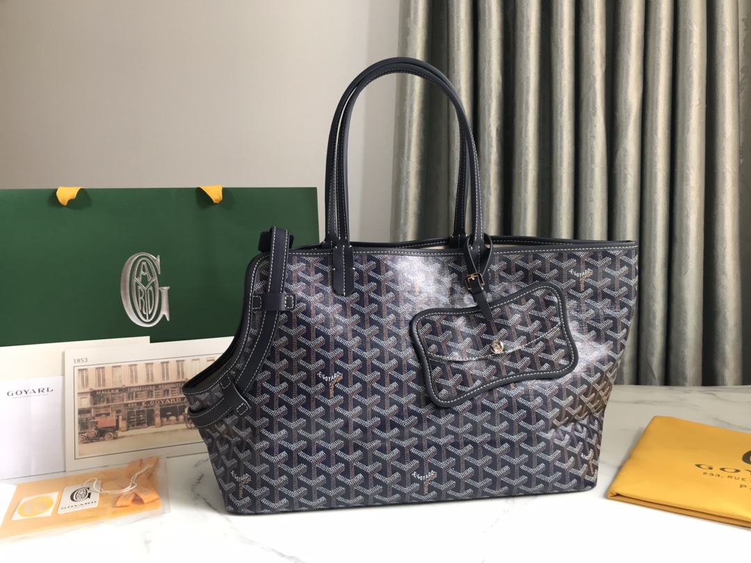 Go*ard chien gris & pocket-27*15*33.5cm