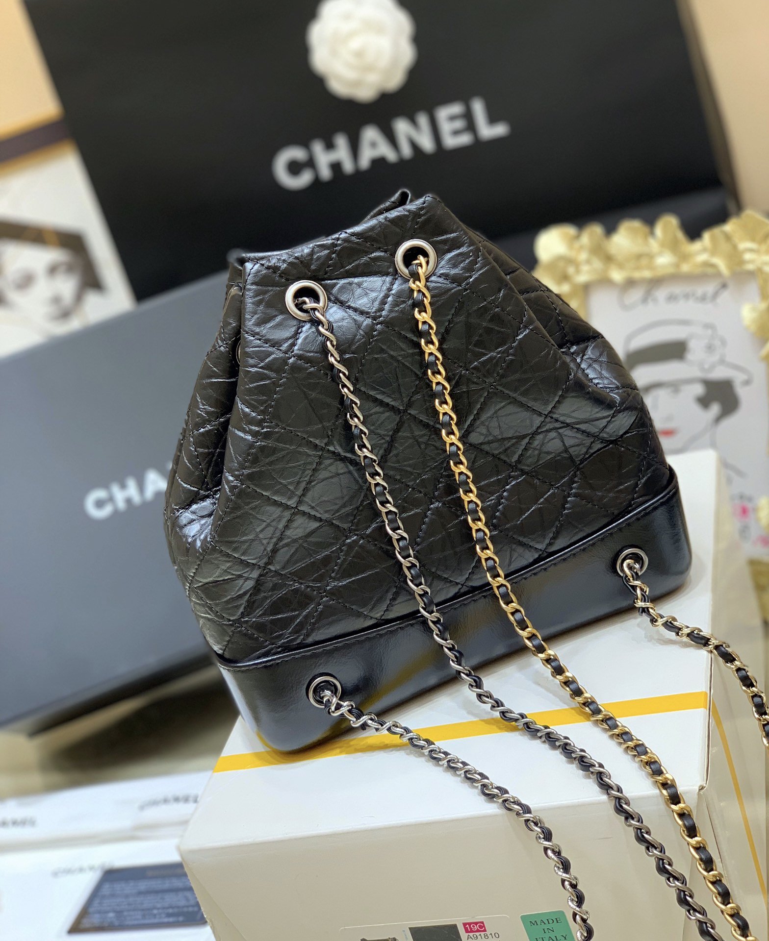 Ch@nel Gabrielle Backpack-23x22.5x10.5CM