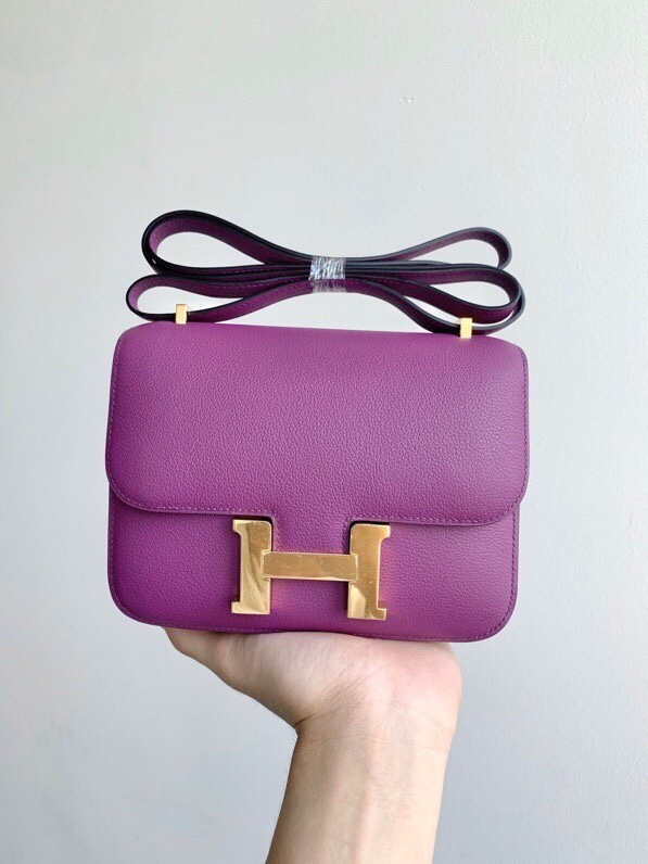 H**mes constance epsom leather-19cm