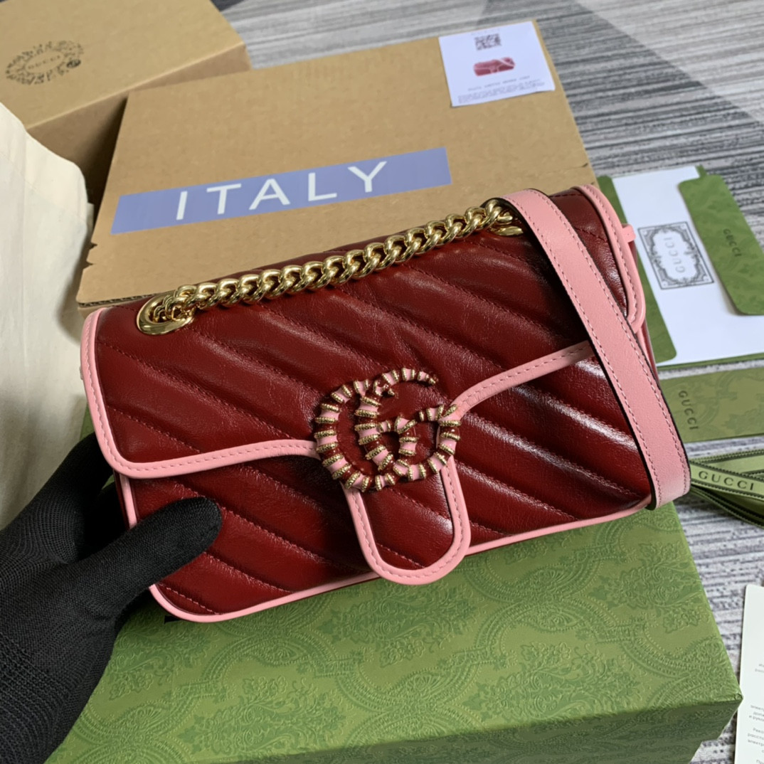 G*u*i marmont bag-14*23*6cm