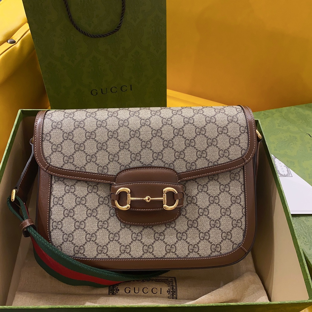 G*u*i 1955 horsebit shoulder bag-30*21*7.5cm