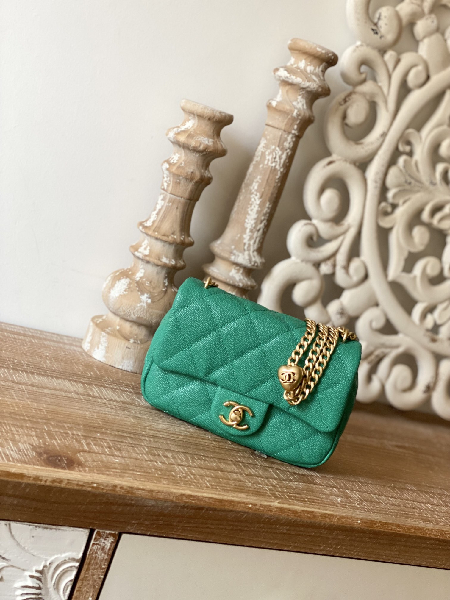 Ch@nel Flap Bag-12*19*8CM