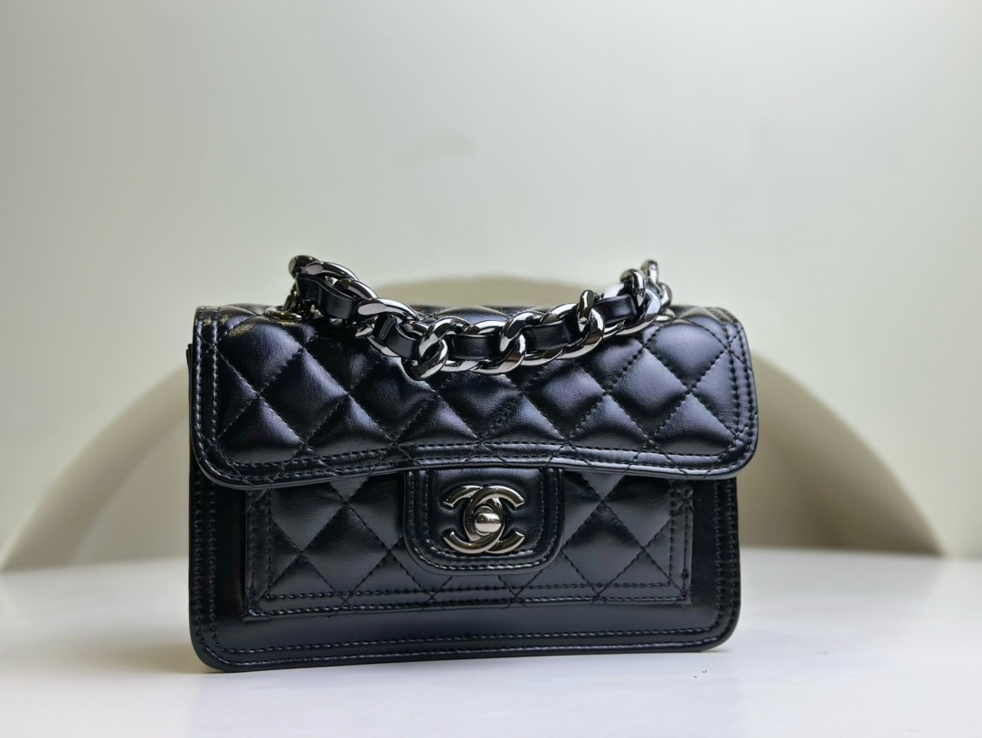 Ch@nel Flap Bag-14x19x6CM