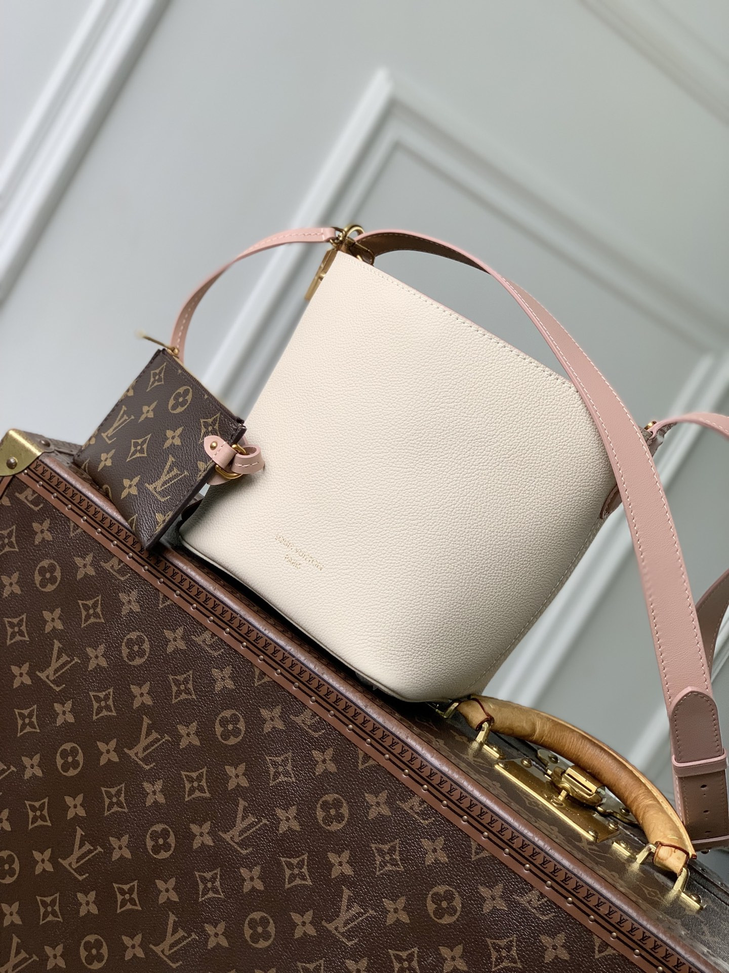 LV All In BB Low Key - Women - Handbags-18 x 12 x 16CM
