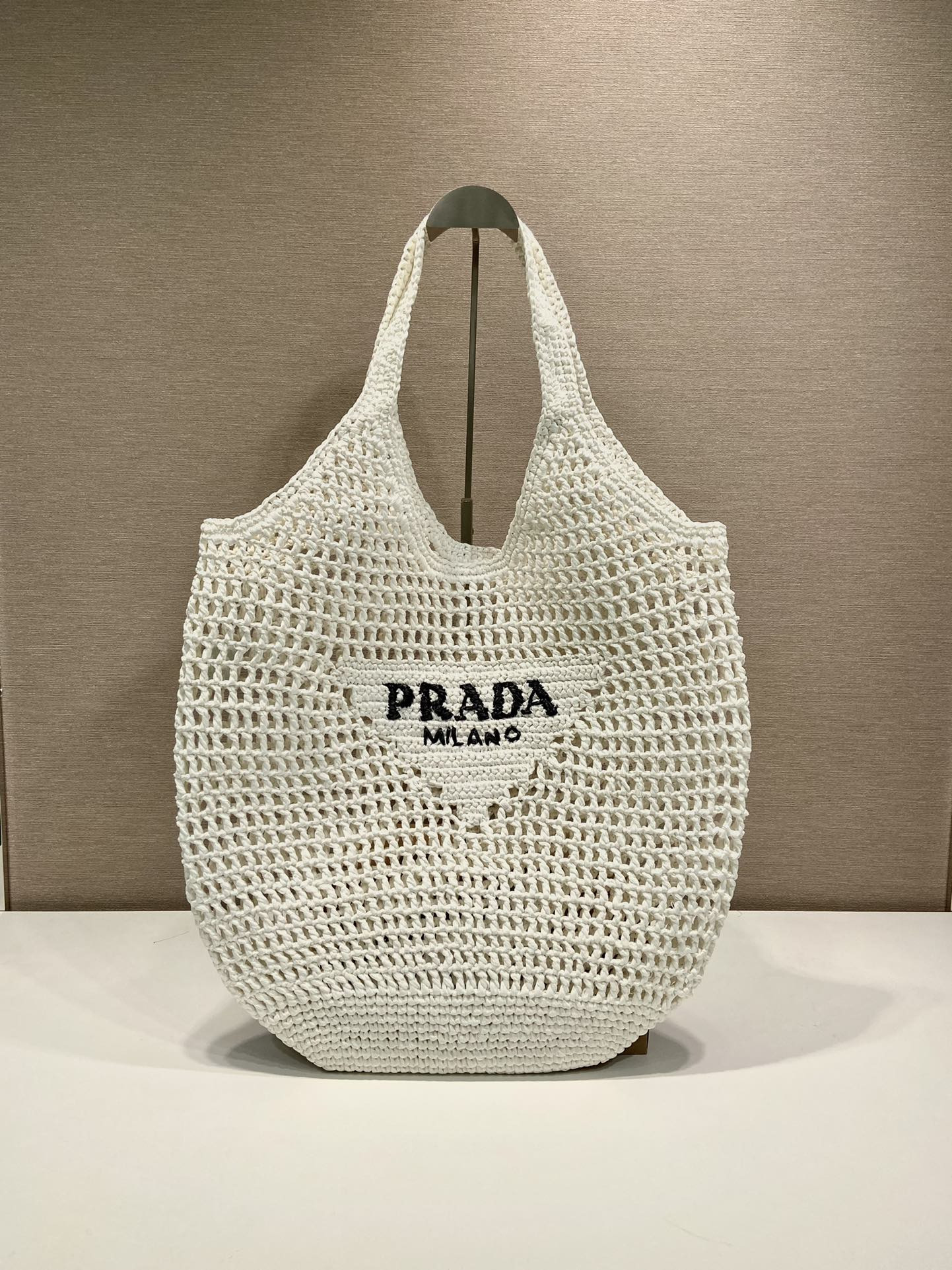 Pra*a Raffia Hobo -Handbags-1BG424-39*34*53CM
