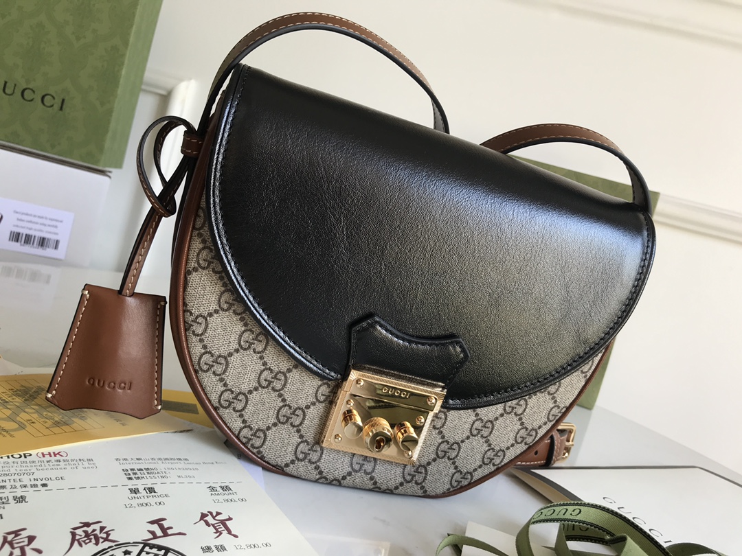 G*u*i padlock bag-22*19.5*6.5cm