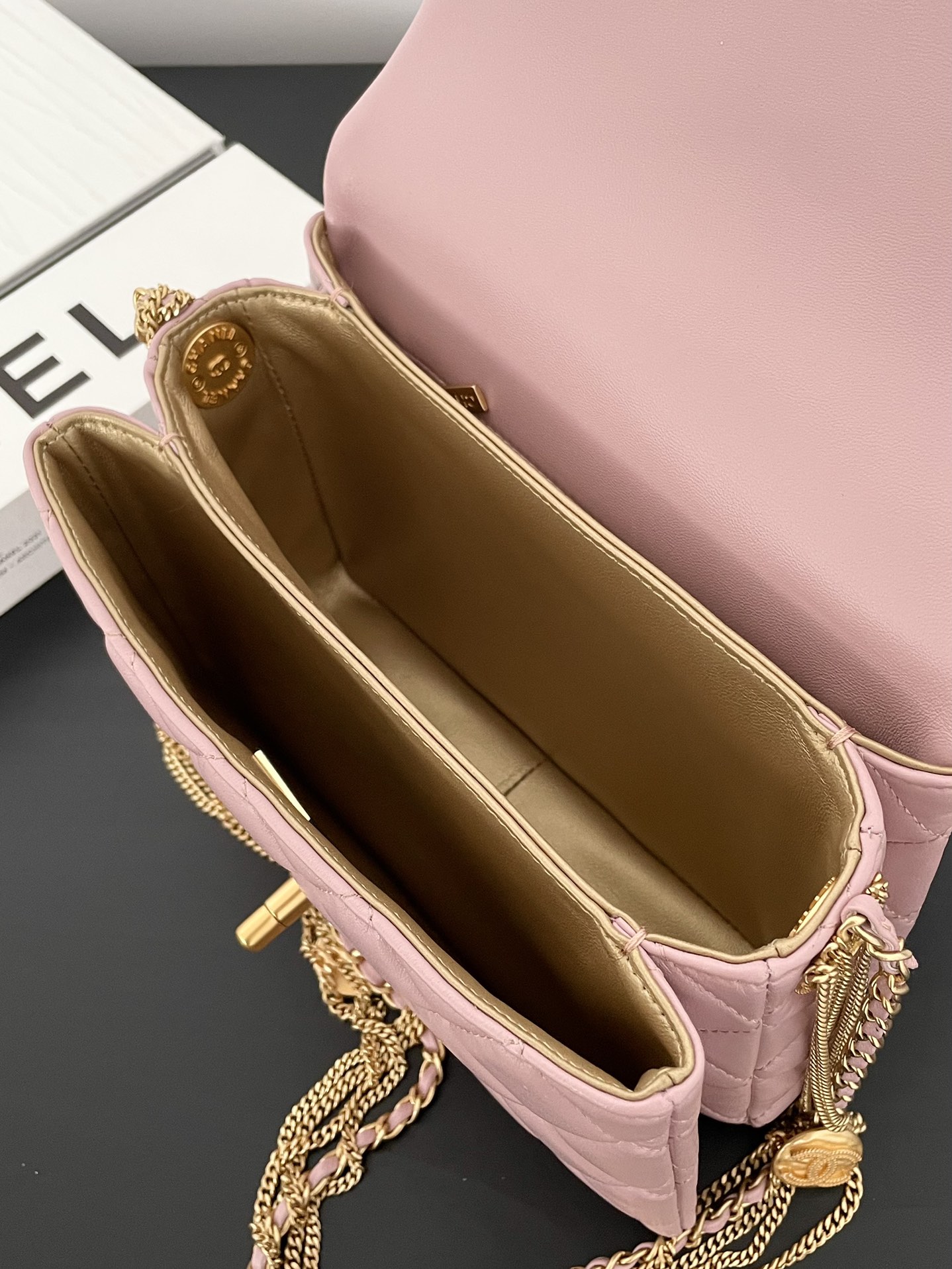 Ch@nel Flap Bag-21.5*14*10CM