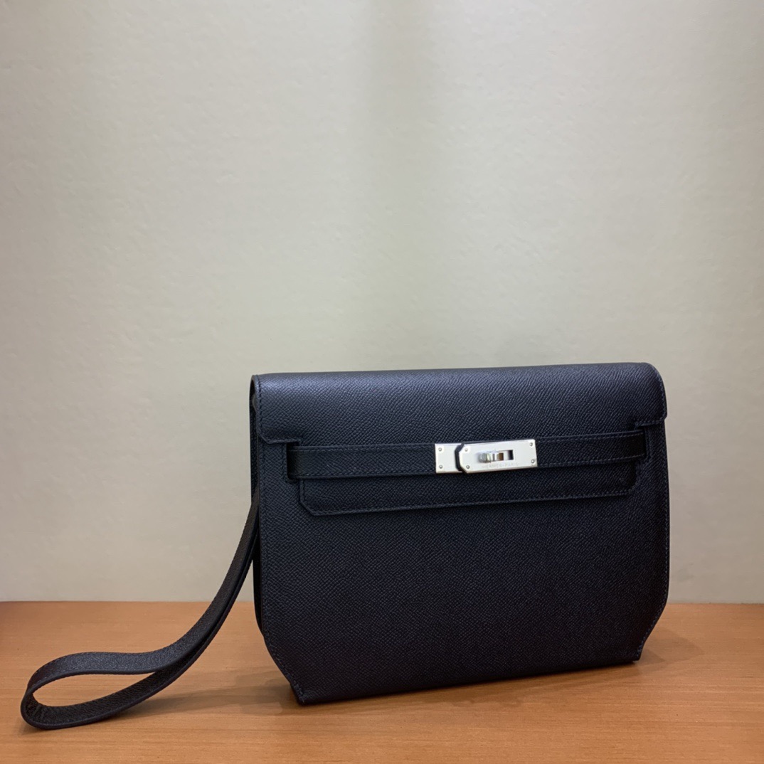 H**me5 Epsom Kelly Depeches 25 Pouch-29CM