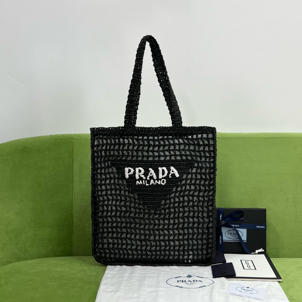 Pra*a 1bg393 tote-36x3x38cm