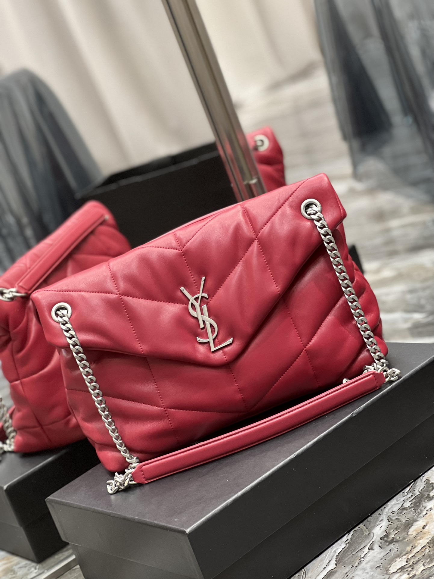 Y*L loulou puffer-lambskin leather