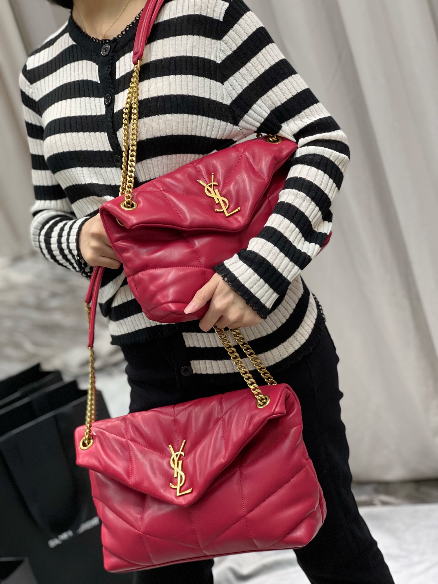Y*L loulou puffer-lambskin leather