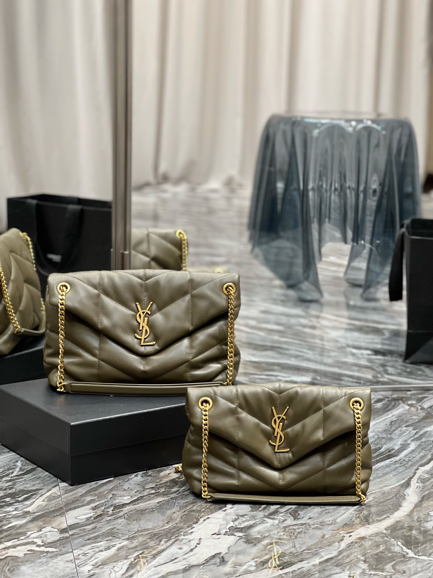 Y*L loulou puffer-lambskin leather