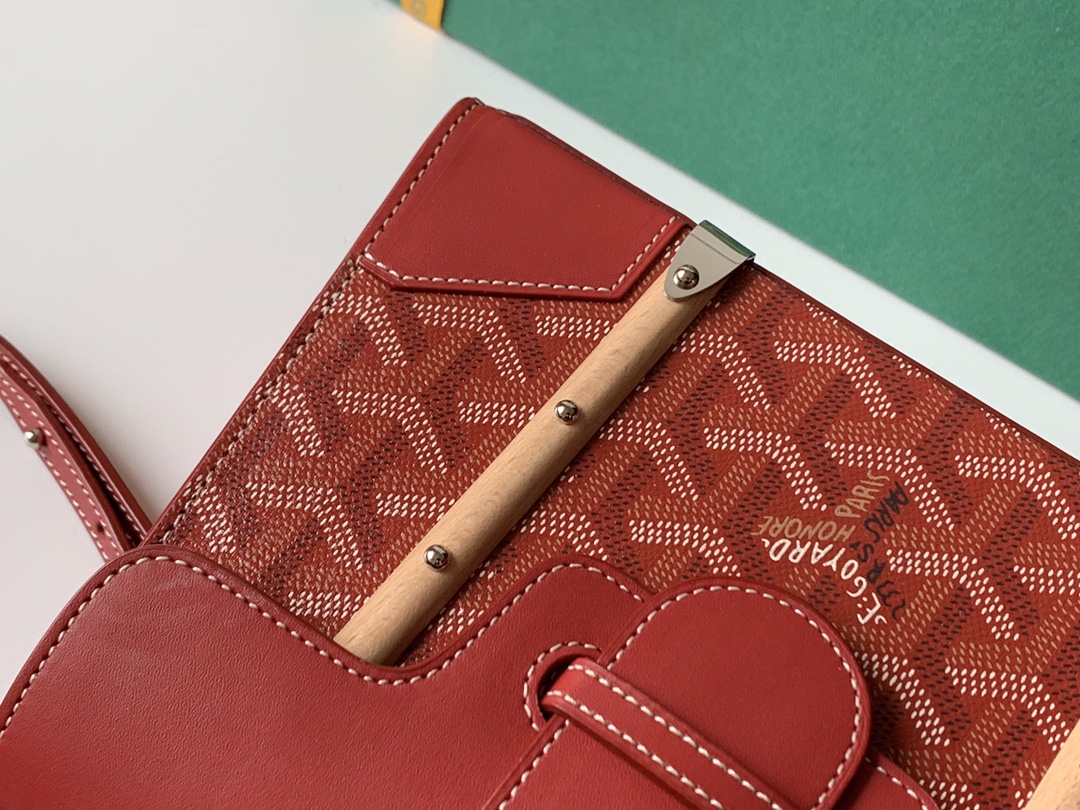Go*ard coated canvas and leather saigon top handle bag-21cm