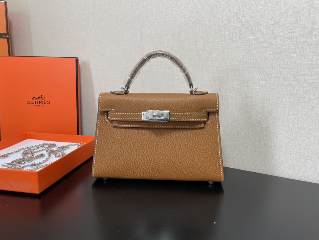 H**mes kelly-gold&silver hardware-19cm