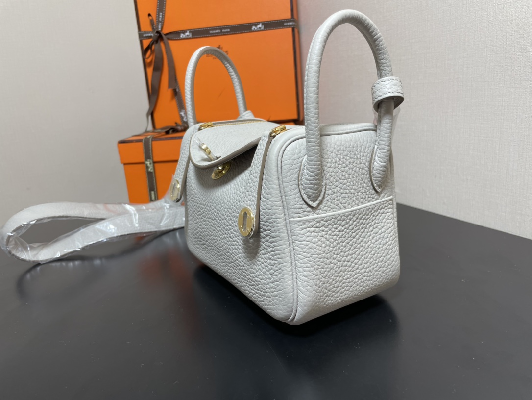 H**mes lindy 19-togo leather-19cm