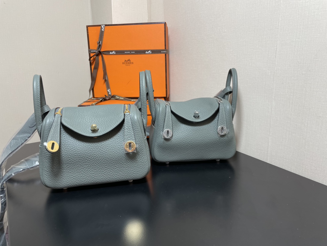 H**mes lindy 19-togo leather-19cm