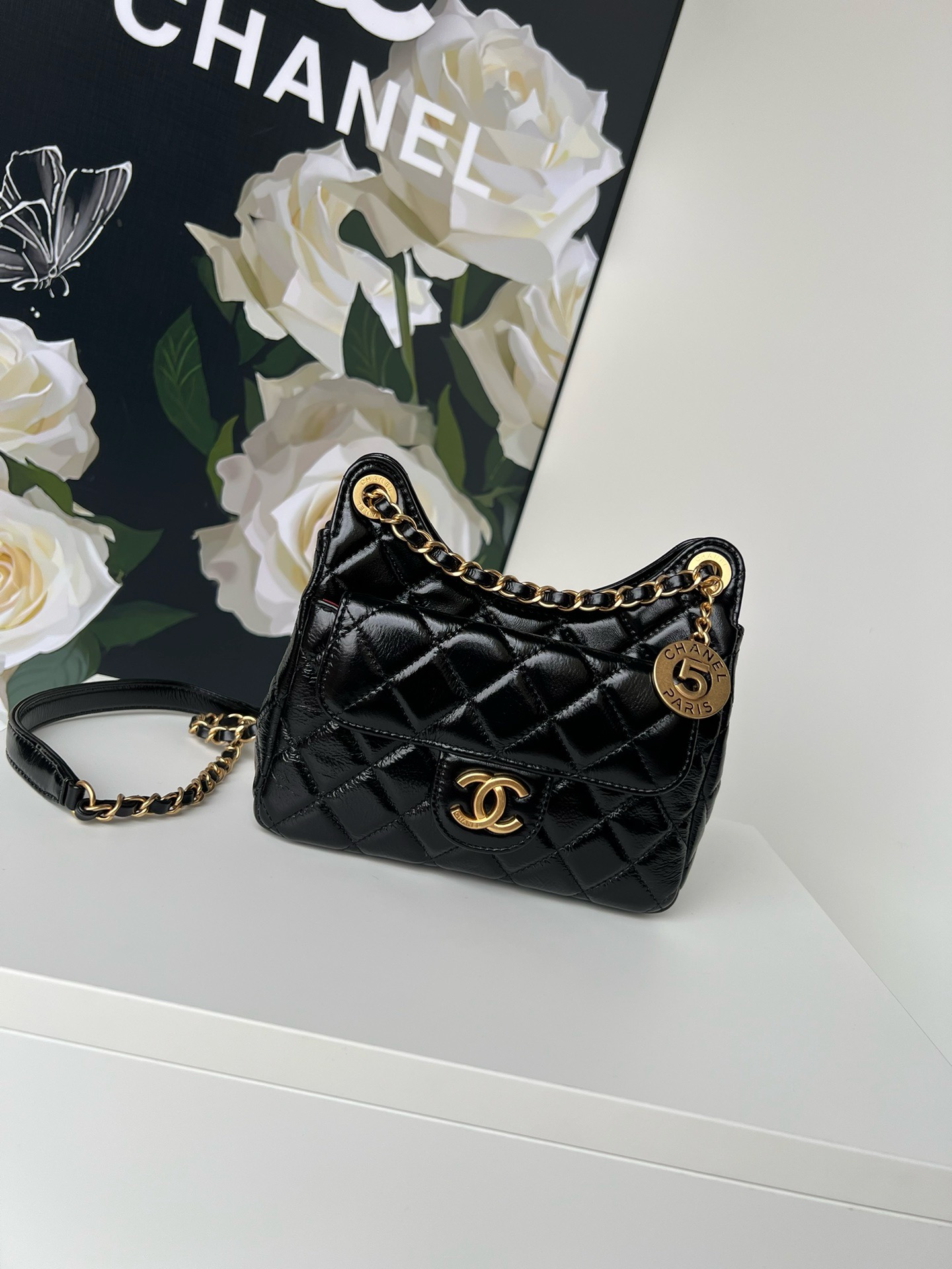 Ch@nel Hobo Handbags-17*19*6CM