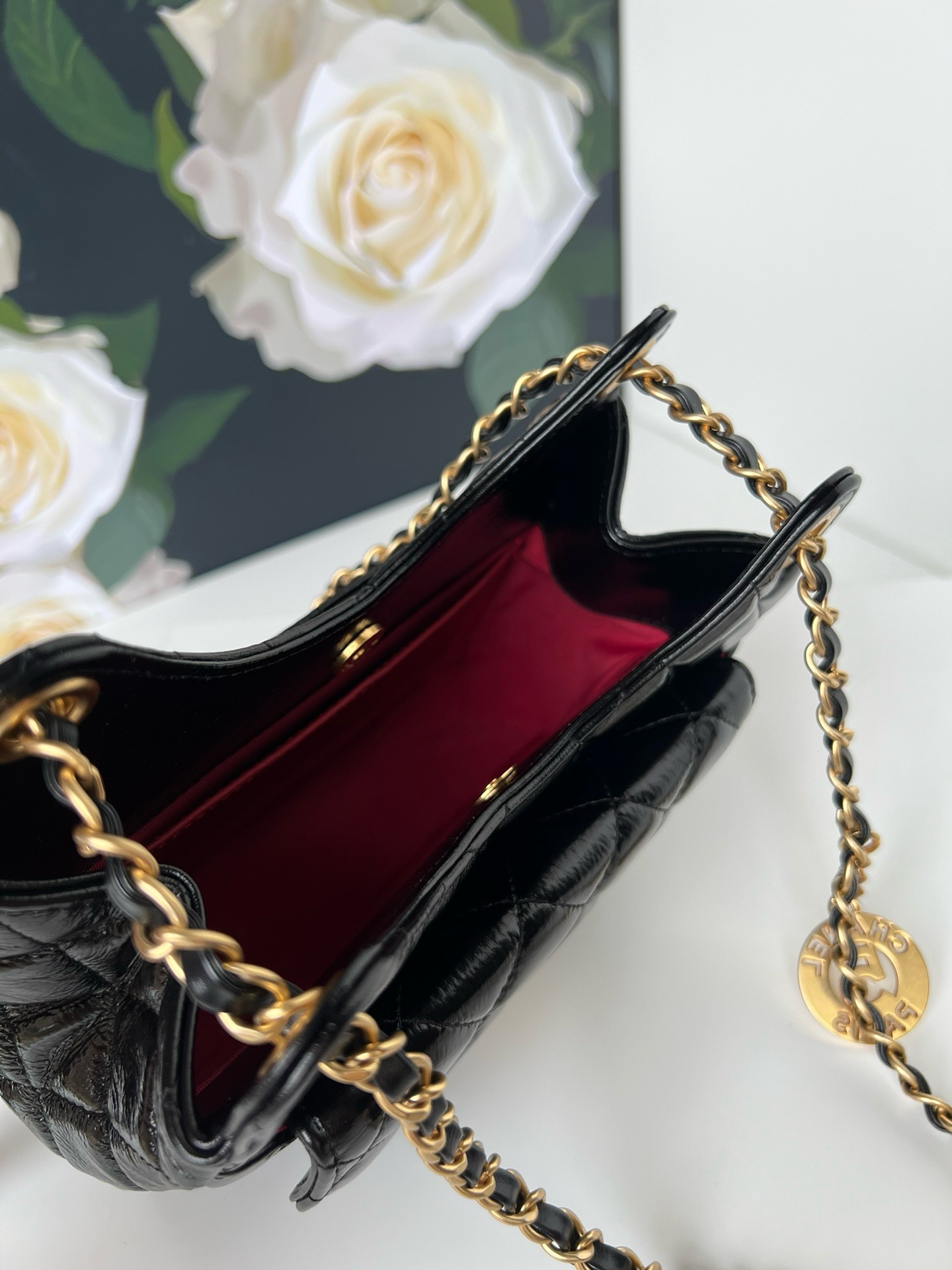 Ch@nel Hobo Handbags-17*19*6CM