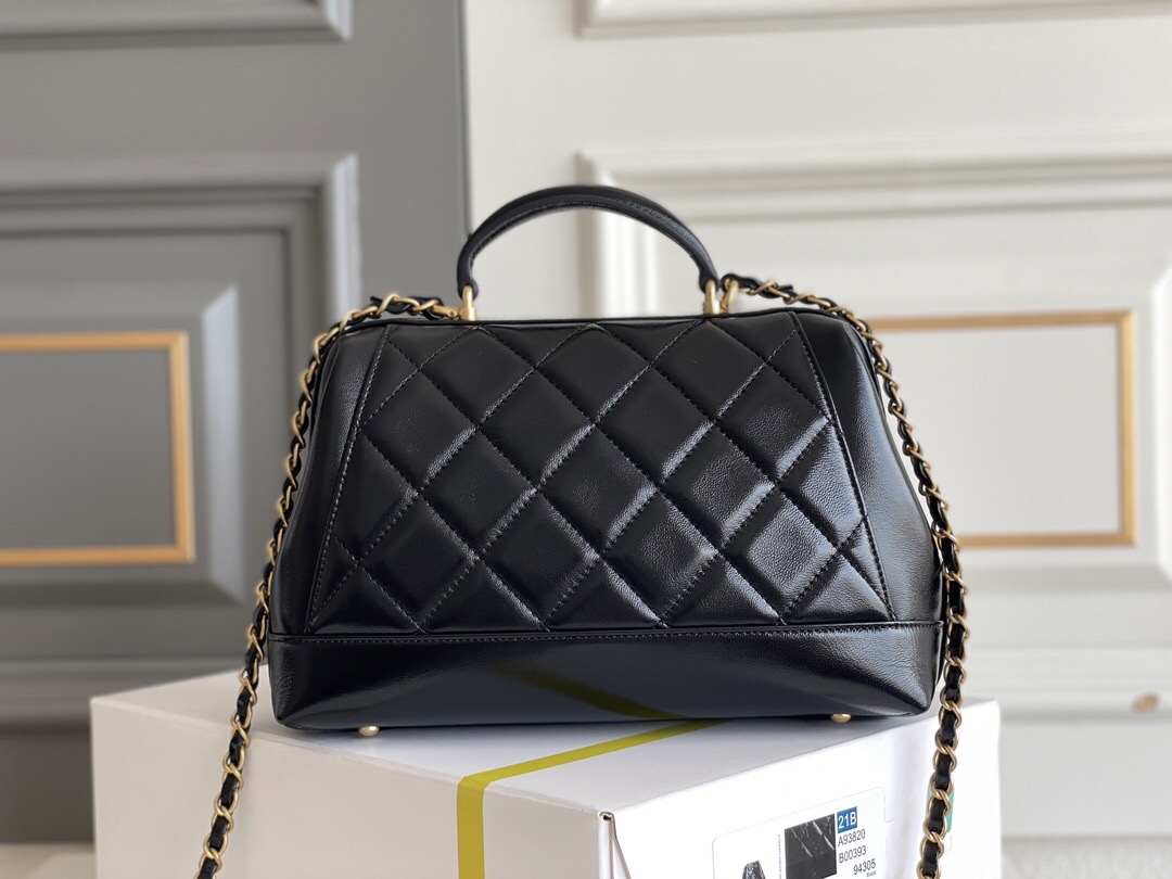 Ch@nel Bag With Top Handle-18*23.5*8CM