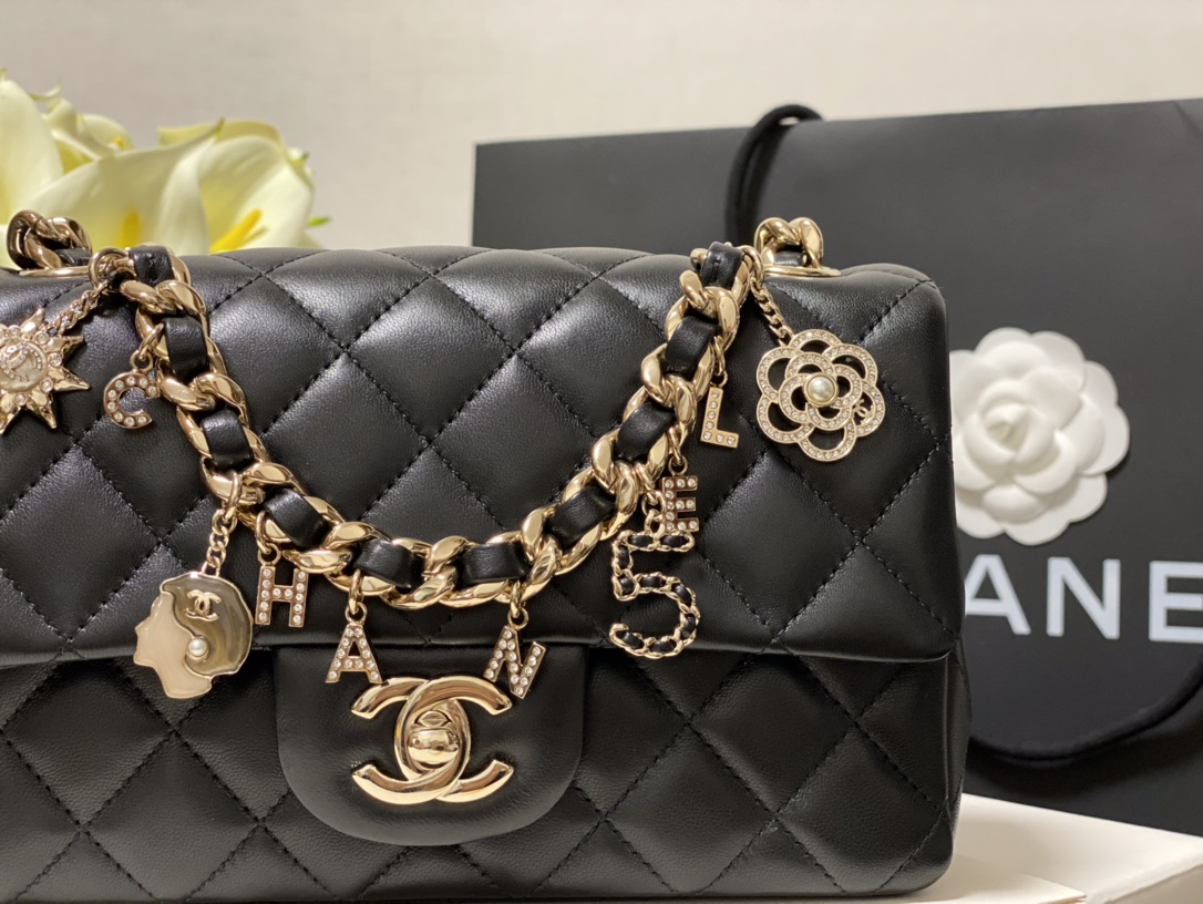 Ch@nel Flap Bag-12*20*6CM