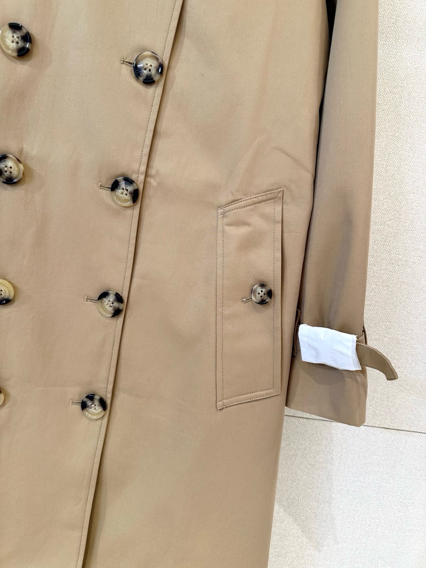 Bv*b*rry Long Silk Cotton Foxfield Trench Coat