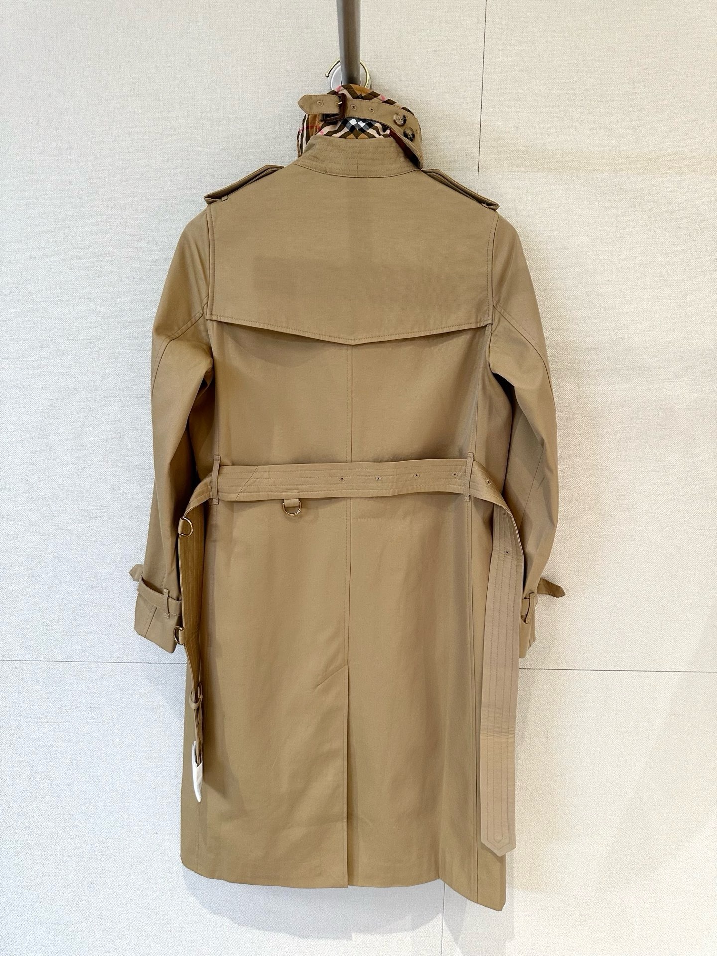 Bv*b*rry Long Silk Cotton Foxfield Trench Coat