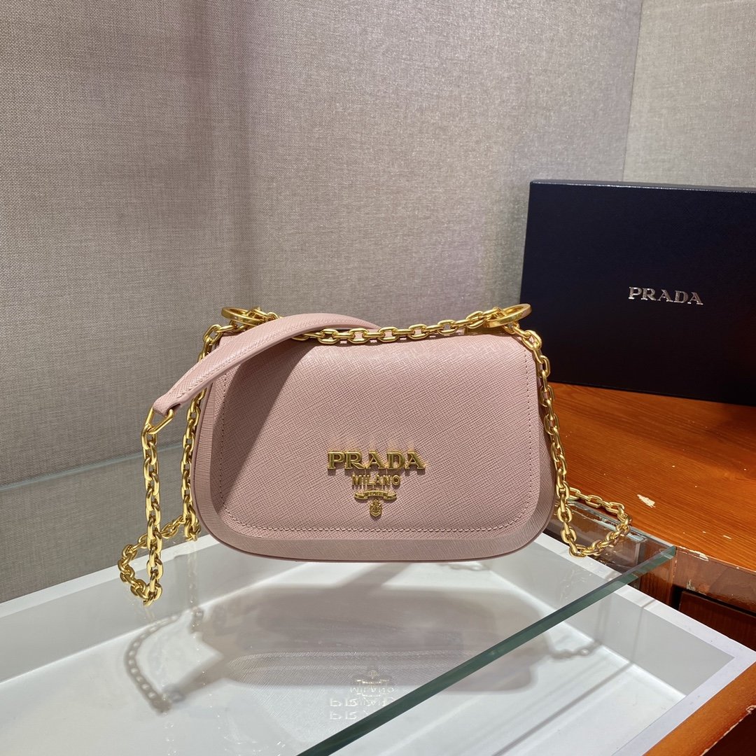 Pra*a saffiano chain bag1bd275-22*14*7cm