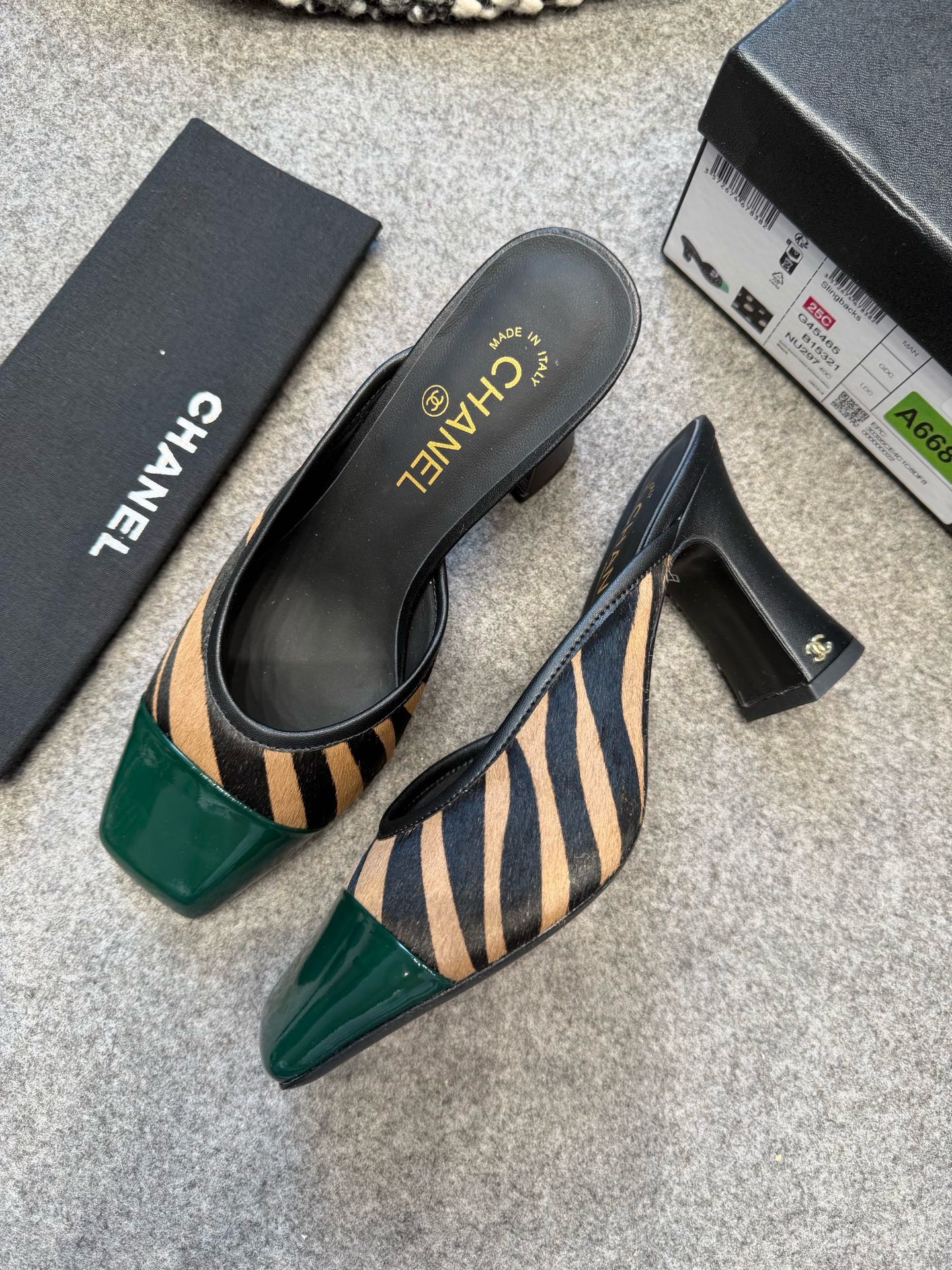 Cha*el Mules - Lambskin & Patent-8CM