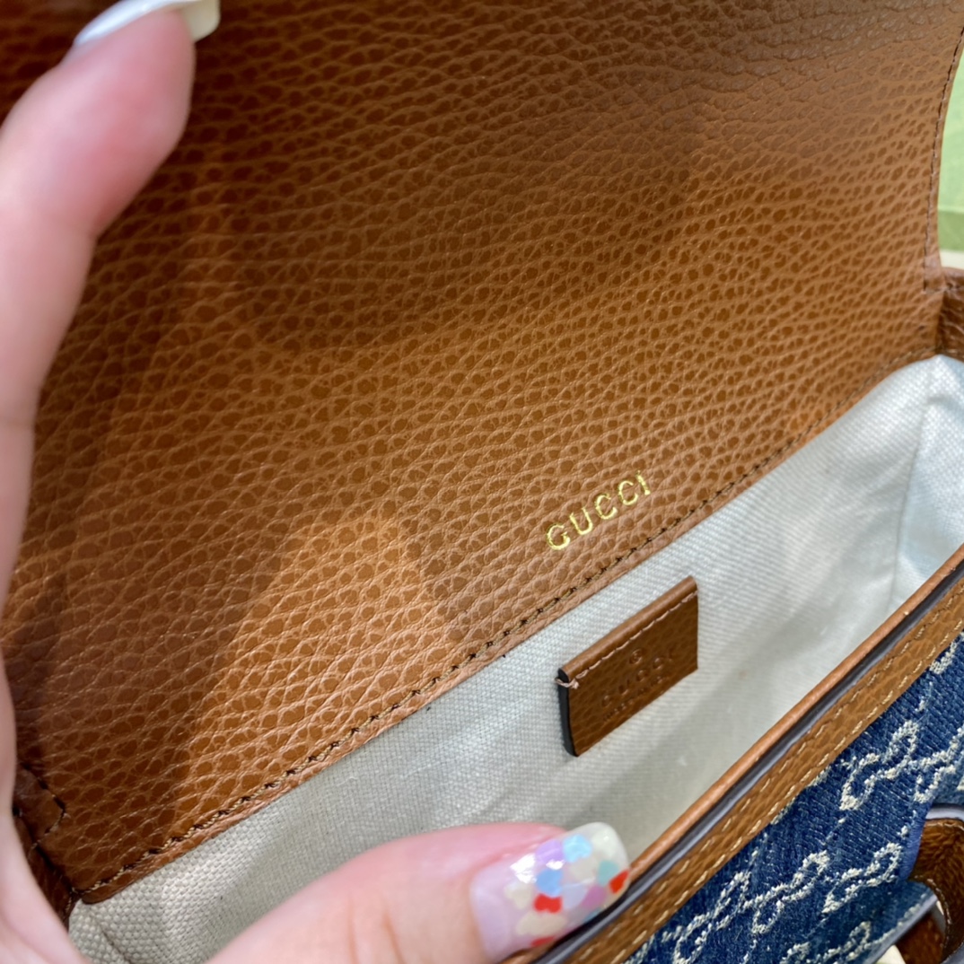 G*u*i 1955 horsebit shoulder bag-20.6*14.4*5.1cm
