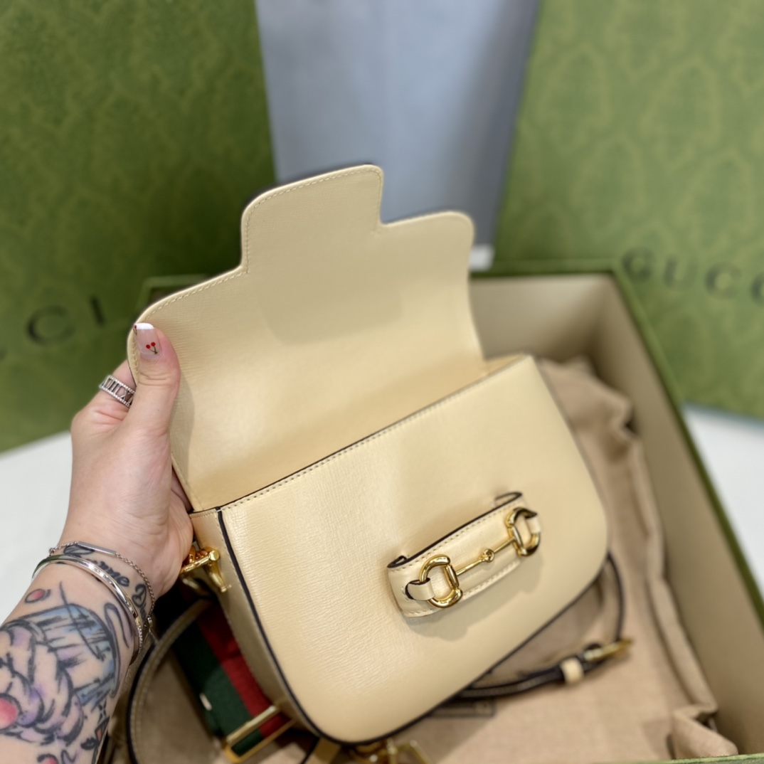 G*u*i 1955 horsebit shoulder bag-20.6*14.4*5.1cm