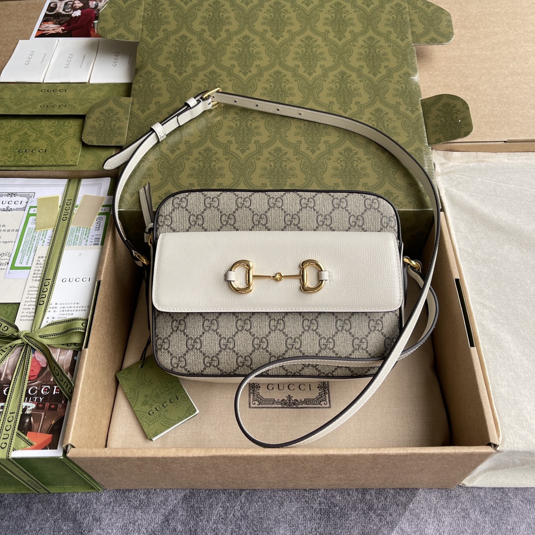 G*u*i 1955 horsebit shoulder bag-25*18*8cm