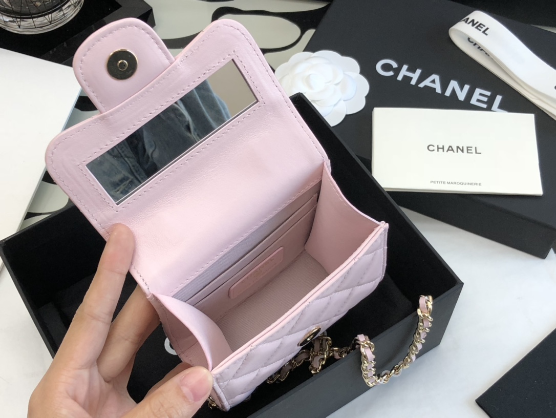 Ch@nel Mini Cosmetic Bag-11*11*4CM