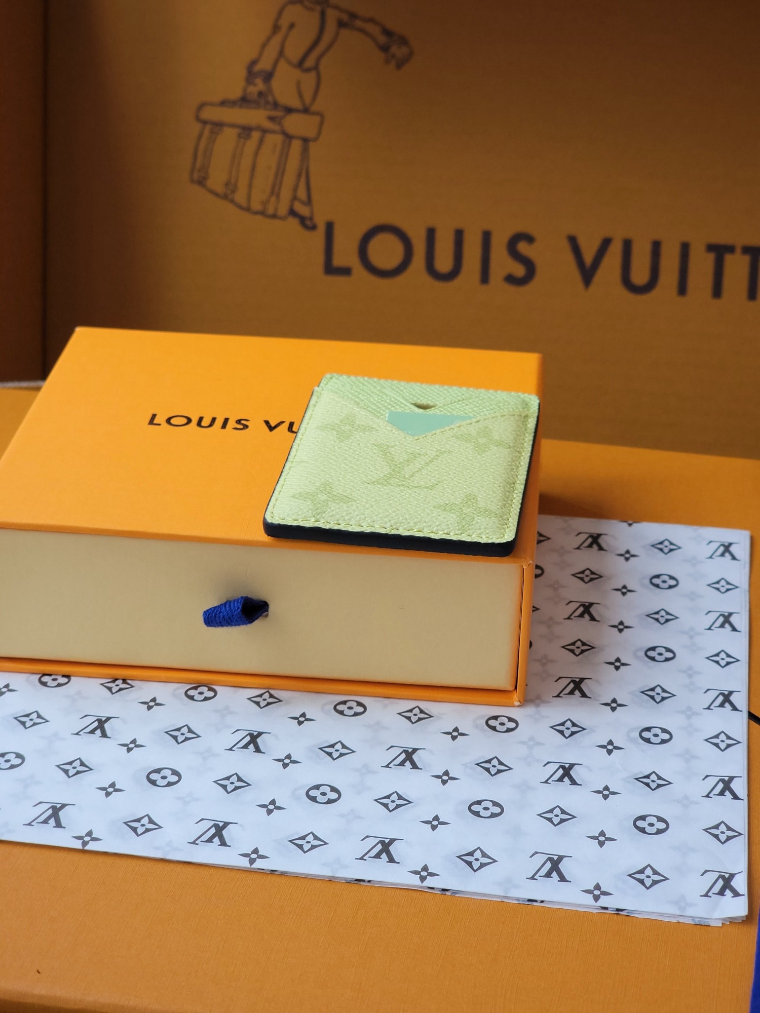 l0vis Vvtt0n card holder-9.5 x 0.5 x 6.5cm