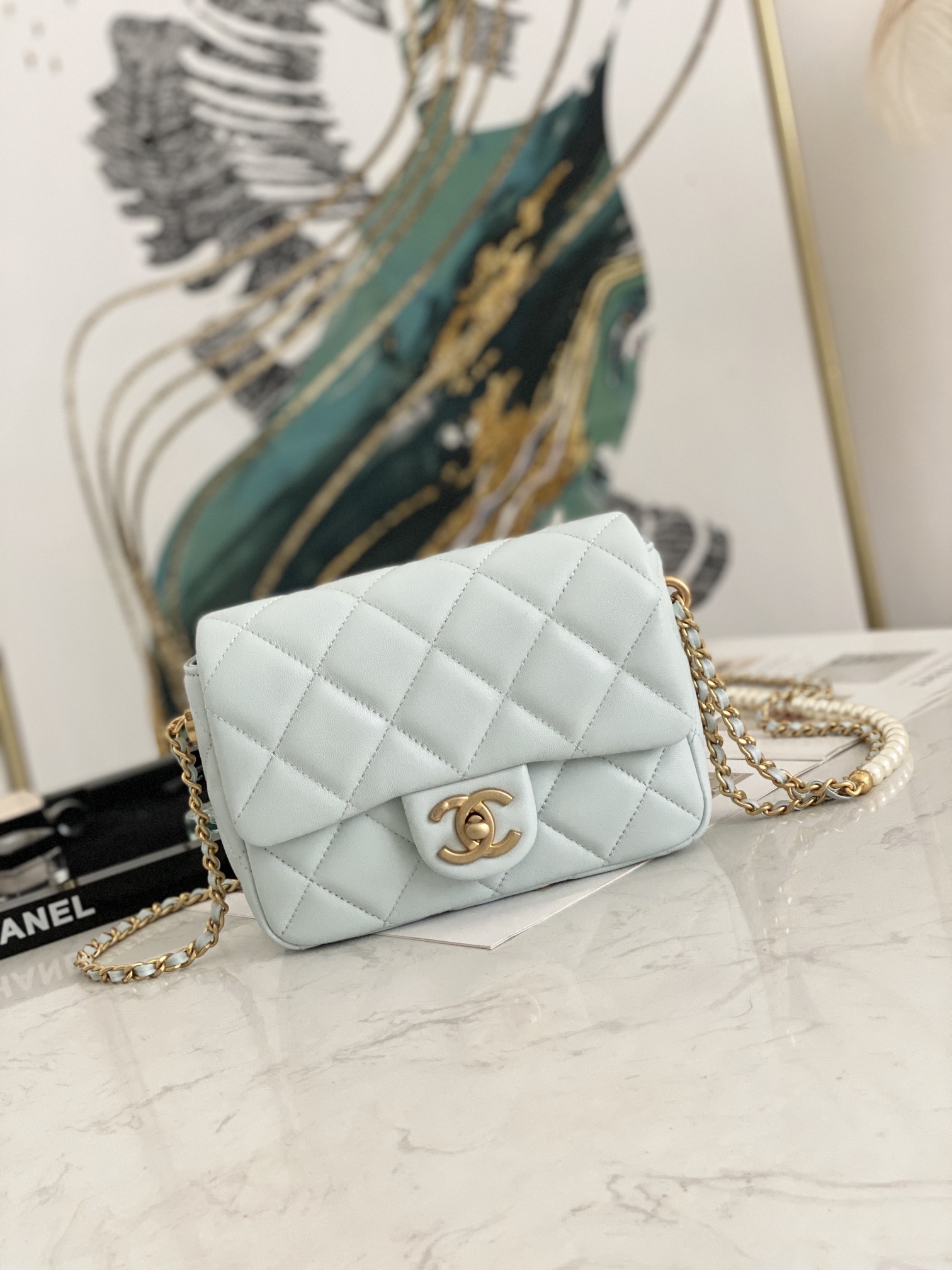 Ch@nel Flap Bag-13*19*6CM