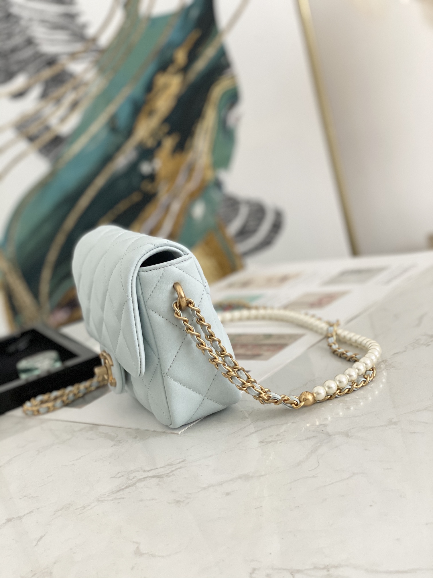 Ch@nel Flap Bag-13*19*6CM
