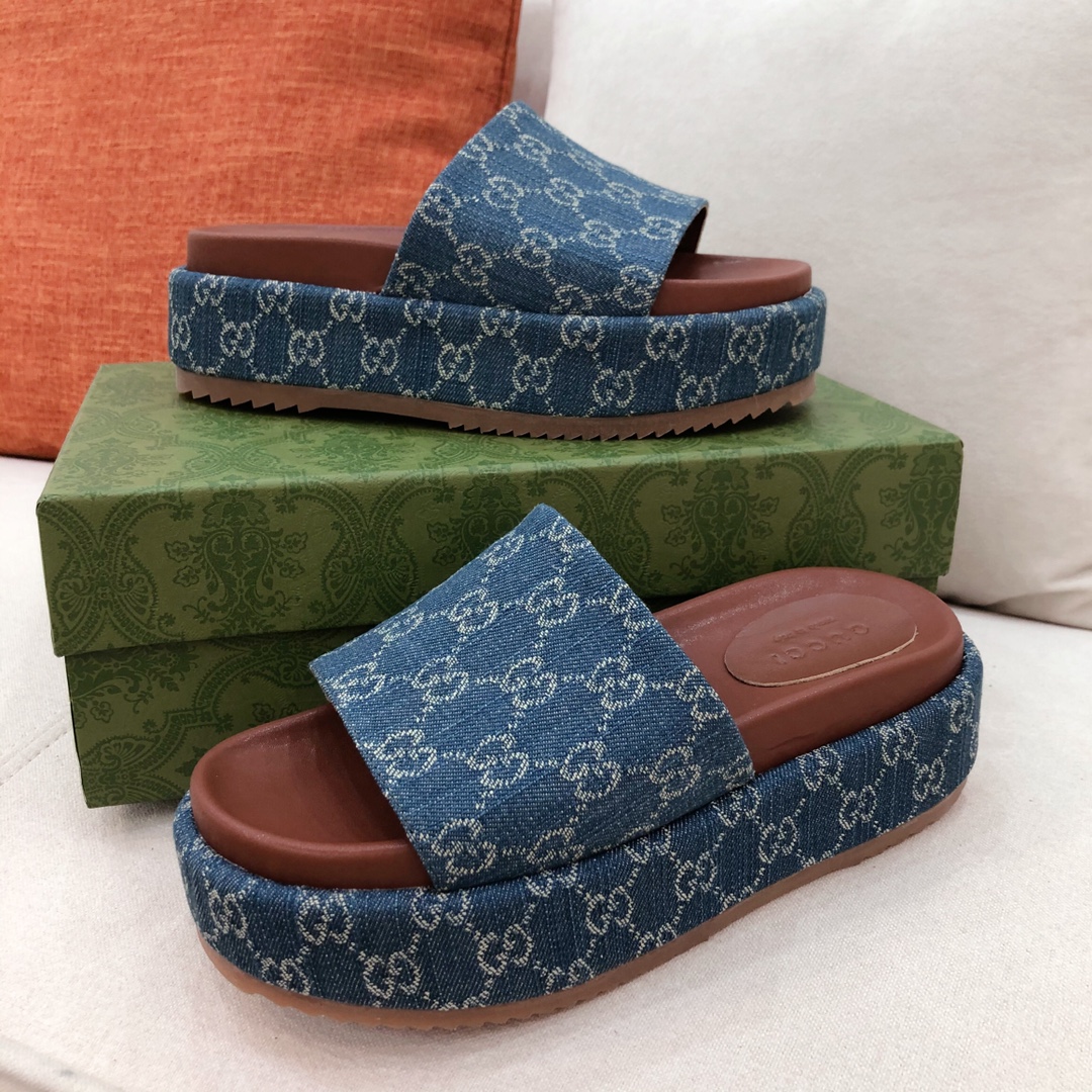 G*u*i sandals-5.5cm